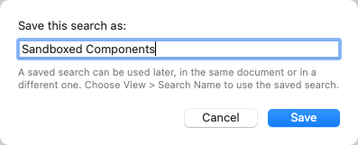 naming a search
